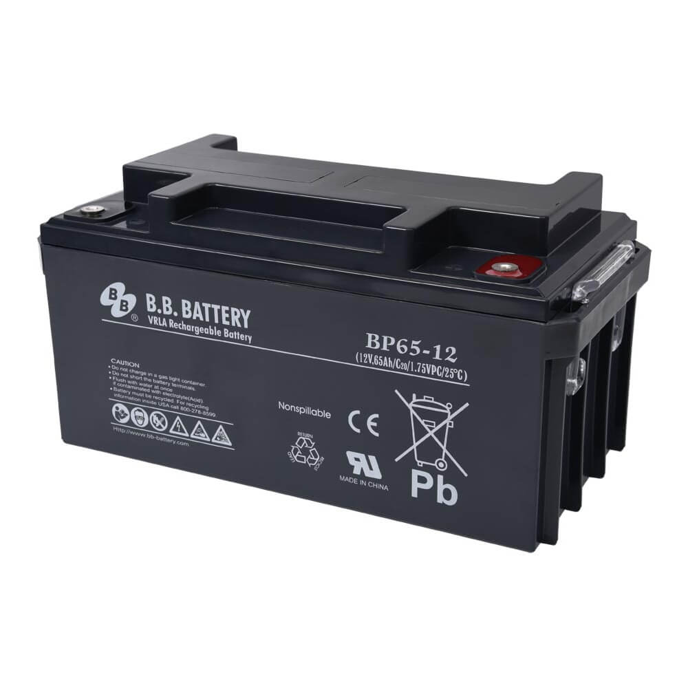 12V 65Ah Batterie au plomb (AGM), B.B. Battery BP65-12