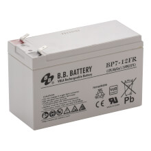 Batterie plomb AGM 12V 7Ah FR 12V 7Ah 151 x 65 x 95 mm [BAT-PB12V7AH]